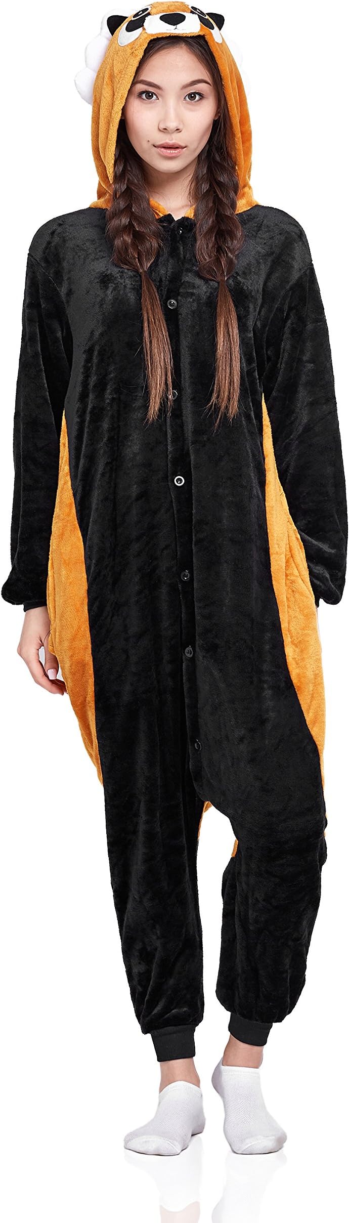 Nothing But Love Adult Red Panda Pajamas Animal Kigurumi Onesie Plush One Piece Cosplay Costume