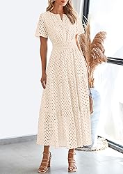 PRETTYGARDEN Womens 2025 Summer Maxi Dress Short