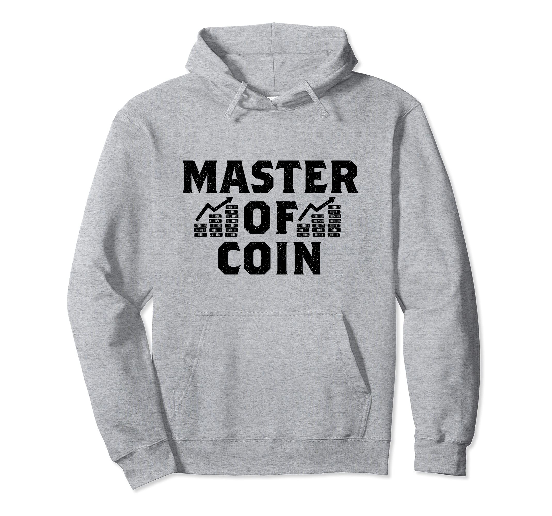 Master Of Coin Cryptocurrency Blockchain Pullover Hoodie