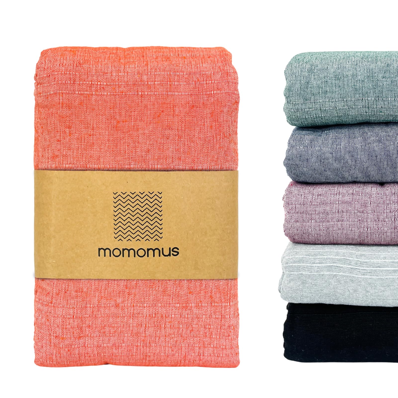 MOMOMUS Decorative Throw for Sofas or Summer Bed Throw - Lightweight, Multi-purpose, Comfortable - Ideal for Armchairs - Salmon, 230x260 cm — image 1