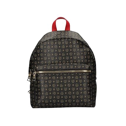 Pollini Tasche Tapiro Damen Schwarz-Rot - TE8412PP03Q1100B