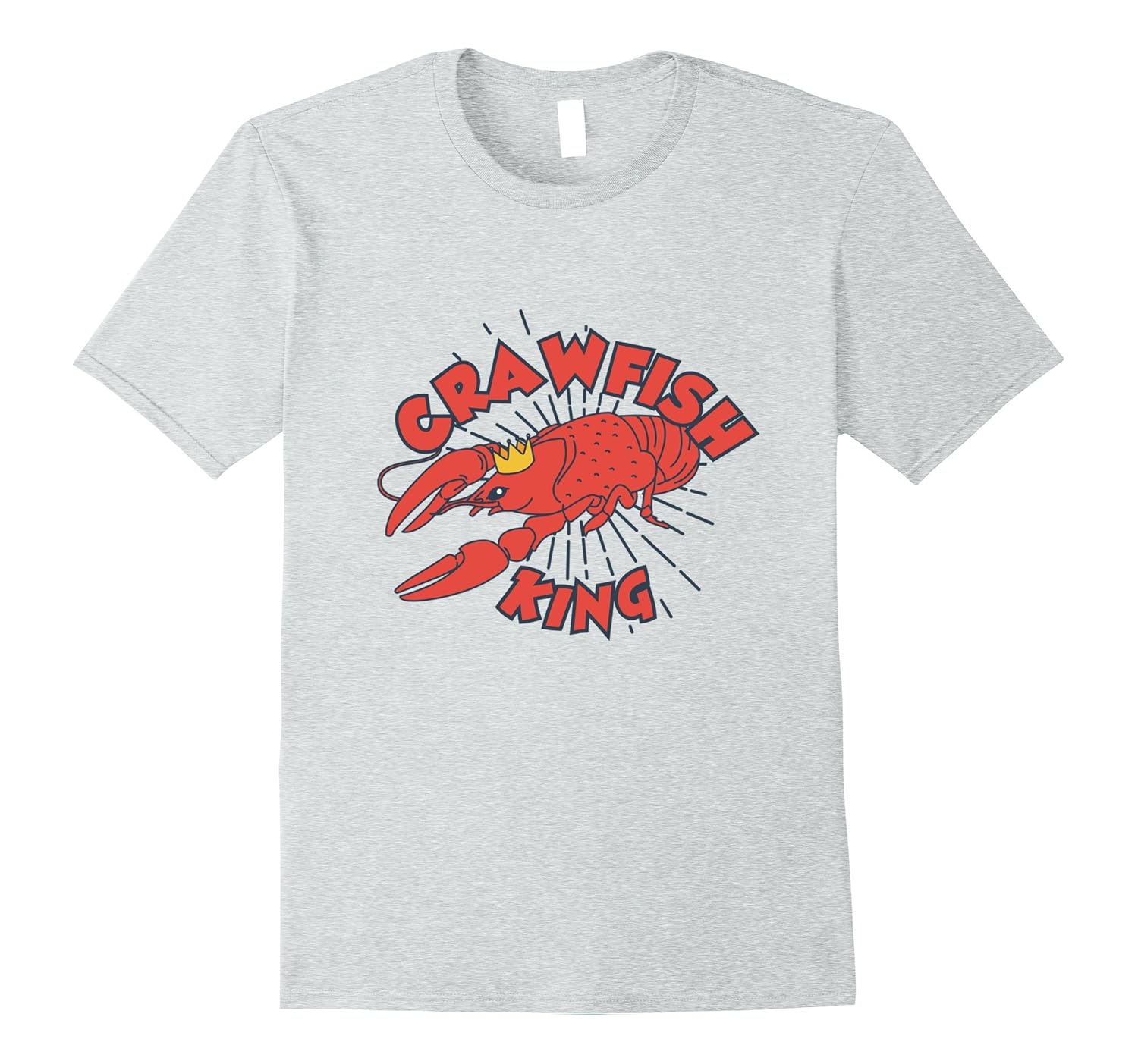 Mens Crawfish King T-Shirt - Louisiana Tee Shirt for Boils-ANZ