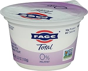 FAGE Total Greek Yogurt, 0% Nonfat, Plain, 5.3 Ounce