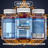 Nutrigums Mind & Focus Ashwagandha Gummy Raspberry 60 Vegan Gummies view 5