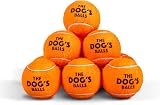 The Dog's Balls Dog Tennis Balls Orange Medium 12 Pack Non Abrasive Felt