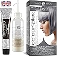 Metallic Graphite Gray Hair Dye Demi-Permanent, Grey Toner for Bleached Hair, Anti-Breakage Plex Hair Care, Vegan Hair Dye & Cruelty-Free, 100% Gray Coverage, Silver Gray Hair Color by Smart Beauty