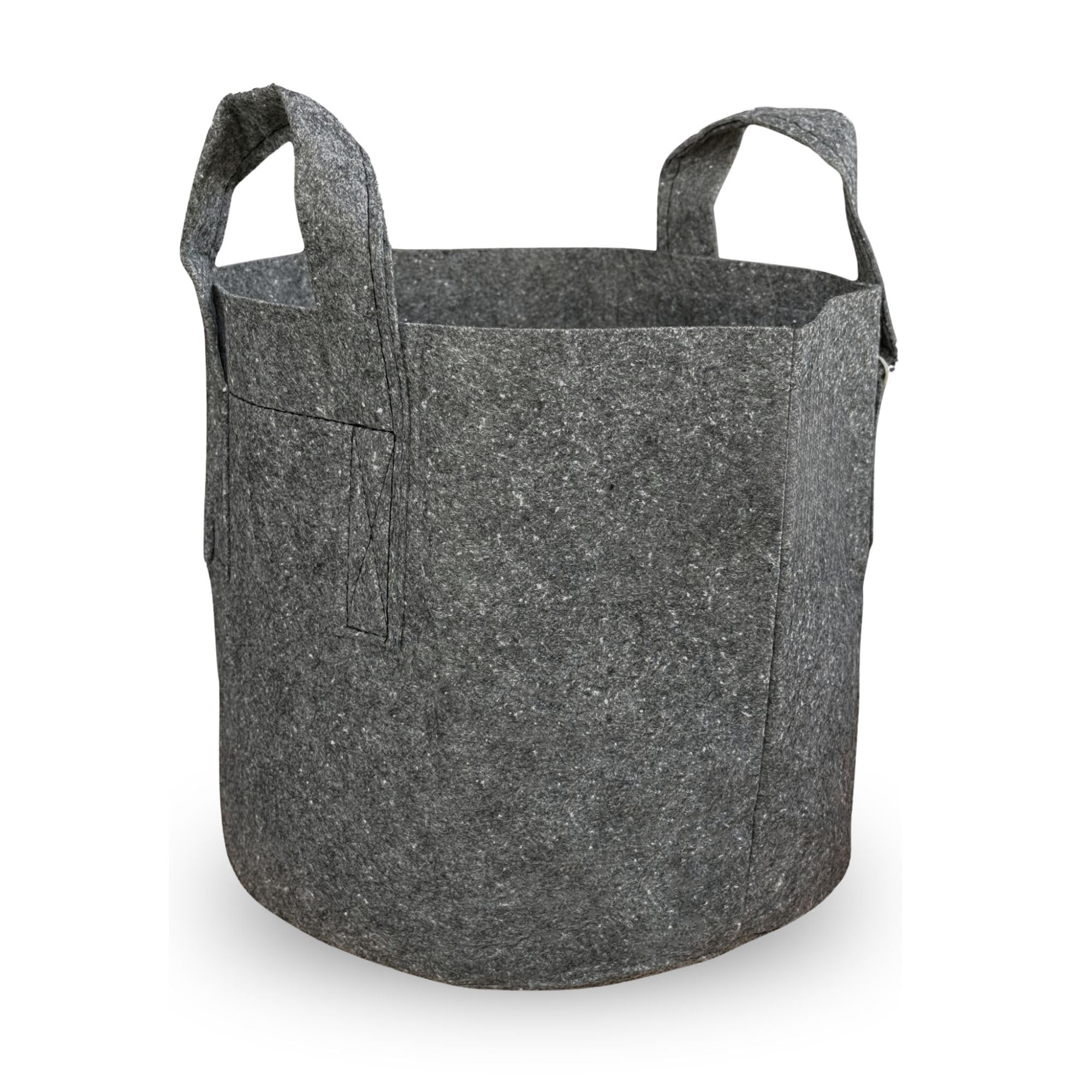 Growcery 5 Pack Fabric Plant Growing Bags, 8L, 12L, 16L, 20L Nonwoven Fabric Breathable Grow Bags Heavy Duty Thickened Root Aeration Garden Pots with Strap Handles, for Flowers and Vegetables (20L)