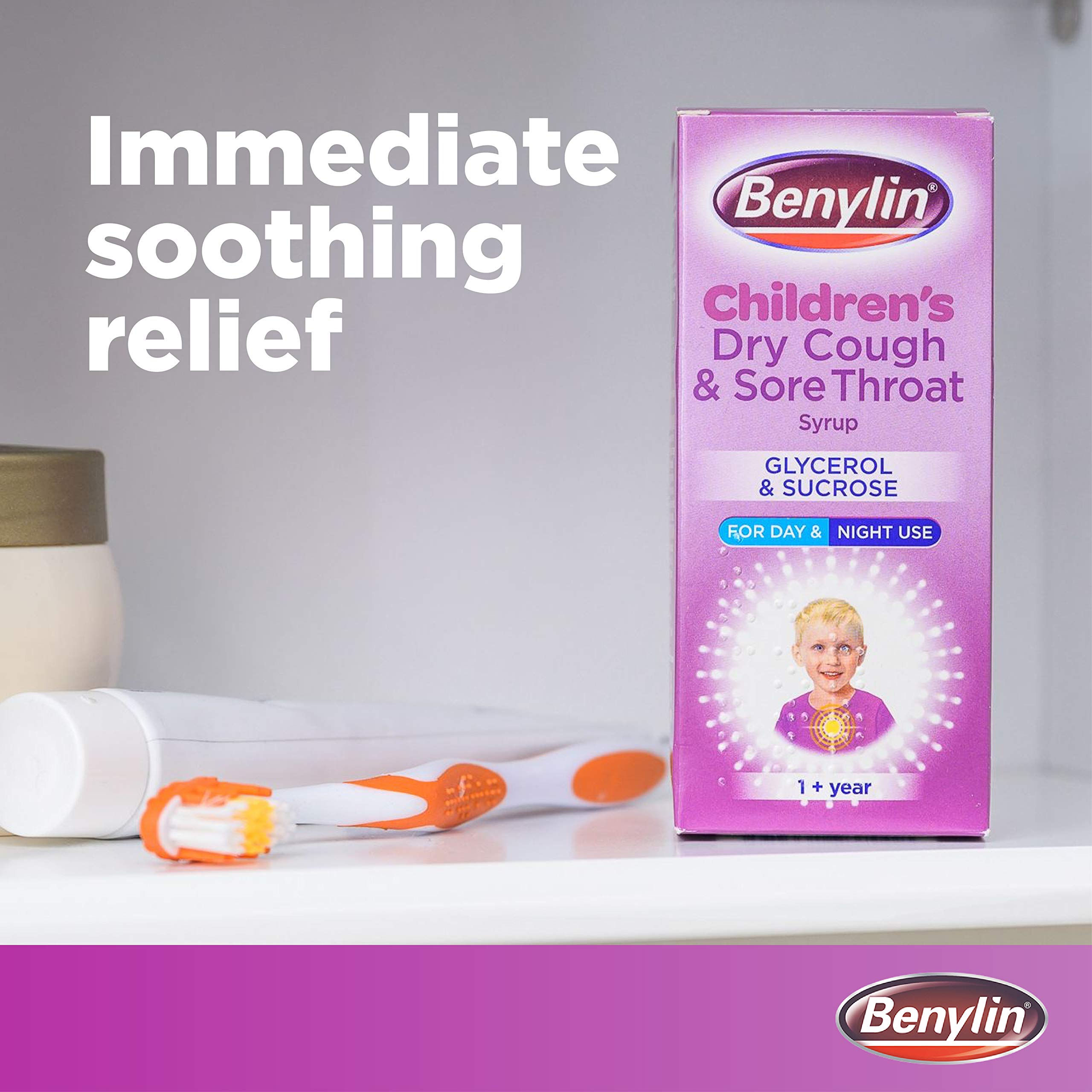 Benylin Children S Dry Cough And Sore Throat Syrup 125ml Buy Online In Cyprus At Desertcart Com Cy Productid 67648311