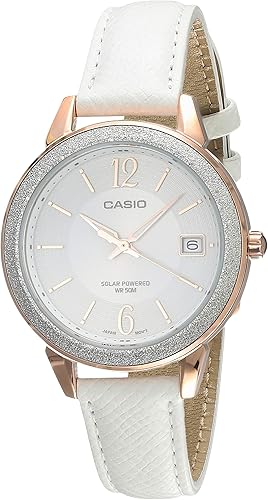 casio women's watch leather strap