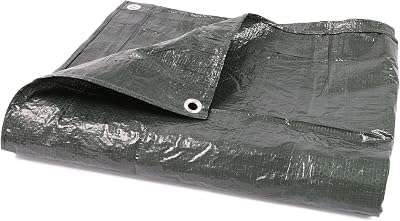 DIVCHI Tarpaulin 2m x 3m Green Waterproof Heavy Duty Tarp Sheet