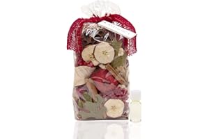 ANDALUCA Apple Cider Cinnamon Scented Potpourri | Made in California | Large 20 oz Bag + Fragrance Vial | Scents of Cinnamon, Apple, Orange Zest