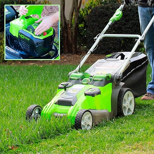 Electric Lawn Greenworks Mo40l410 Greenworks 40V Cordless Lawn