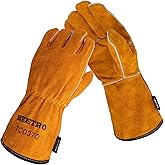 BEETRO Welding Gloves 1 Pair, Cow Leather Forge/Mig/Stick Welder Heat/Fire Resistant, Mitts for Oven/Grill/Fireplace/Furnace/
