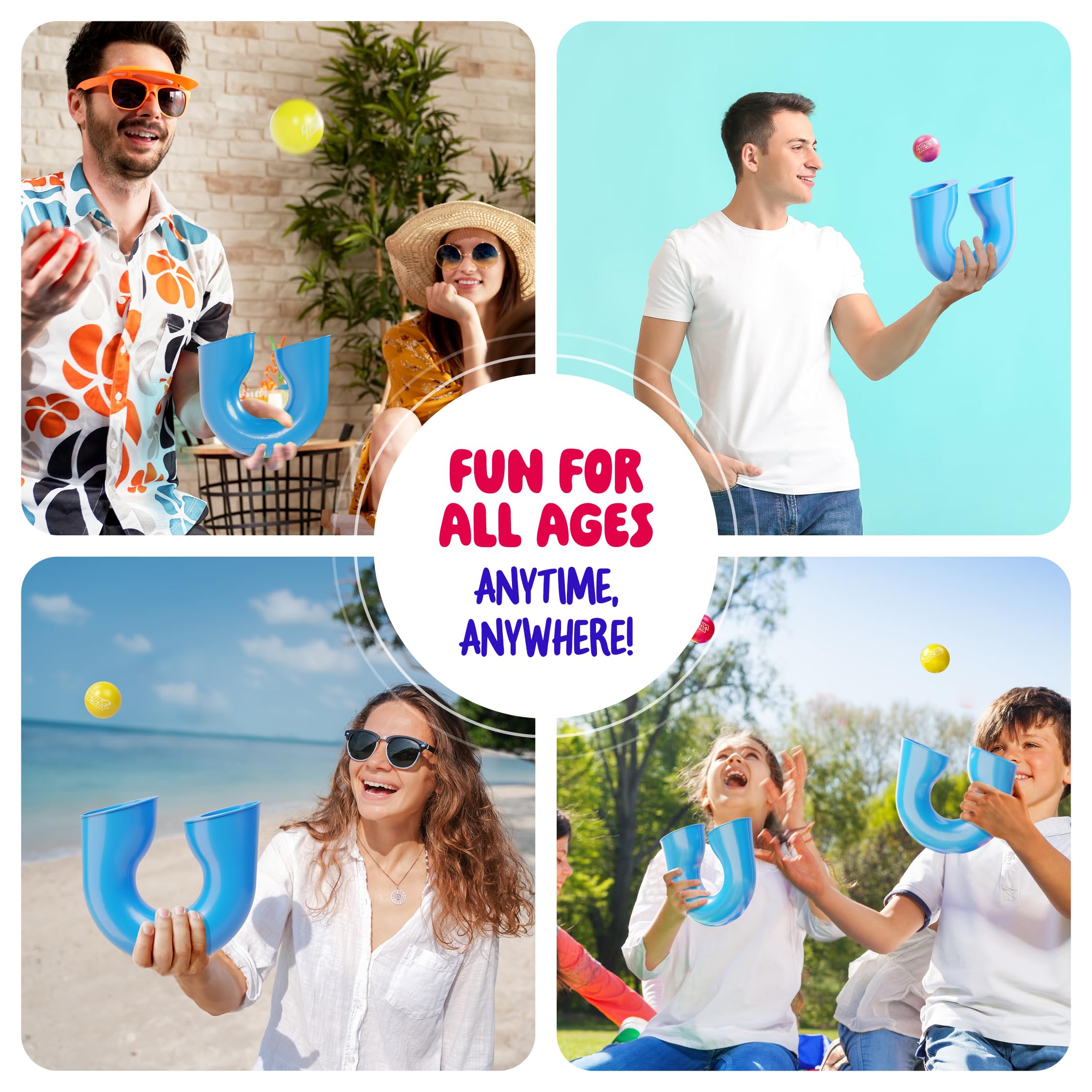 Jug'loop - Juggling Balls Skill Game - Outdoor Games for Kids, Teens, & Adults - Boys Toys for Ages 8-13 - 8 9 10 Year Old Boy Toy Gifts 8-12 - Cool Teen Tween Birthday Gift for Age 8-10, 10-12 Years