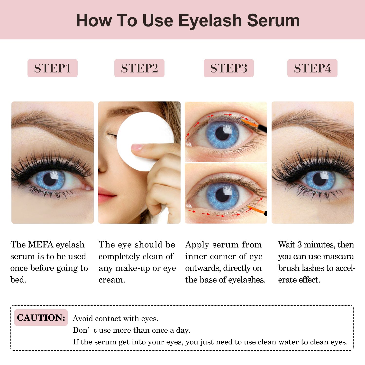 Natural Eyelash and Brow Growth Serum（7.8ml）- Enhancing Lash Boost Serum - Give you 100% Longer Thicker Eyelash - 4 Months Apply