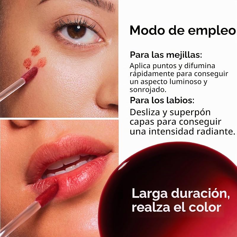 , Bronze Booster Cheek and Lip Stain, Bronceador con Niacinamida, Fosfolípidos y Vitaminas C y E, Larga Duración, Tono Natural y Luminoso, Bronze Tint