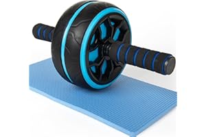 JHYSHAN Ab Roller Wheel,Ab Workout Equipment,Home Gym Equipment for Abdominal & Core Strength Training,Wider Ab Machine with Knee Pad Accessories,No Noise Ab Wheel for Men & Women Abdominal