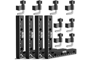 Preciva 90 Degree Positioning Squares (14cm/5.5"), Aluminum Alloy Right Angle Clamps Fixing Clamp, Professional Woodworking T