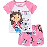 DREAMWORKS GABBY'S DOLLHOUSE Girls Short Sleeve T-Shirt and French Terry Shorts Set for Toddler and Big Kids