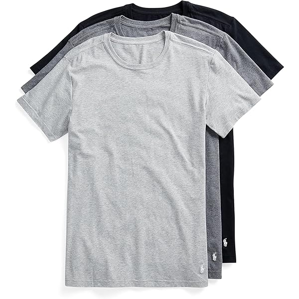 POLO RALPH LAUREN Men's Slim Fit Stretch Crew Tee, Oatmeal