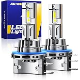 AUTOONE H15 DRL LED Bulb, Ultra-Bright H15 Daytime Running Lights, 3 Min Quick Install, No Flicker, 99% Compatibility, IP68 Rated, Pack of 2