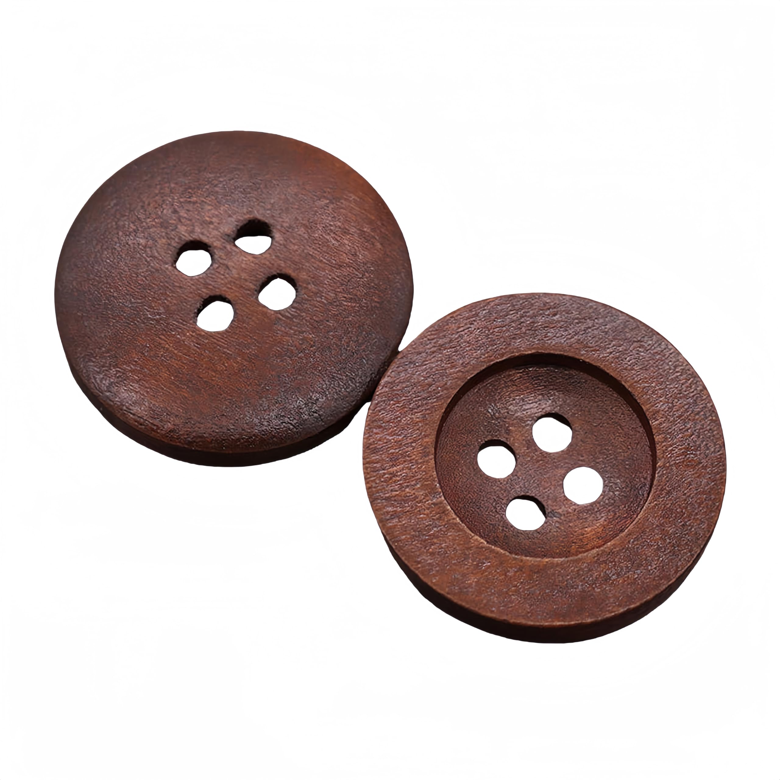 Photo 1 of 10Pcs DIY Wooden Buttons - Perfect Sewing Accessories for Child Clothing and Handmade Crafts