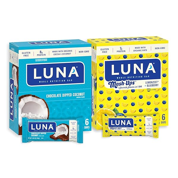 LUNA BAR – VARIETY PACK – CHOCOLATE DIPPED...