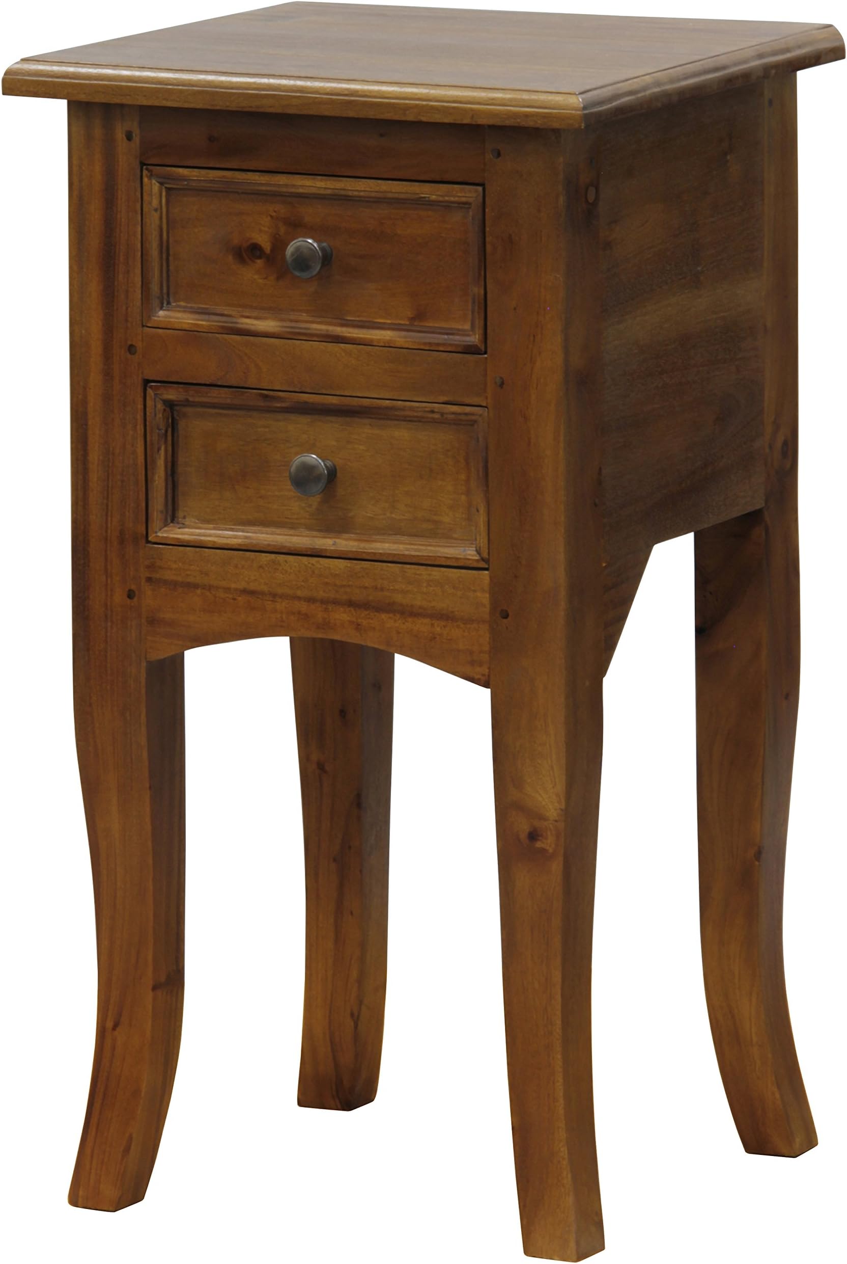 NES Furniture Fine Handcrafted Solid Mahogany Wood Amsterdam Plant Stand - 28 inches
