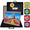 1000 Pieces Jigsaw Puzzle Board - Portable Jigsaw Puzzle Table Storage with 4 Puzzle Sorting Trays - 24”x 30.7” Porta-Puzzle Jigsaw Caddy with Non-Slip Surface for Adults & Kids - Puzzle Ready
