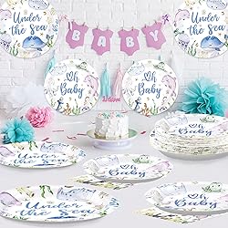 96Pcs Under The Sea Baby Shower Decorations Ocean
