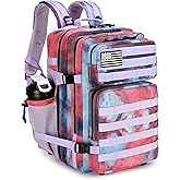 Lovelinks21 45L Tactical Assault Backpack 3 day assault pack with Molle Waterproof backpack Rucksack for Tactical Backpacks (Nebula Camo)