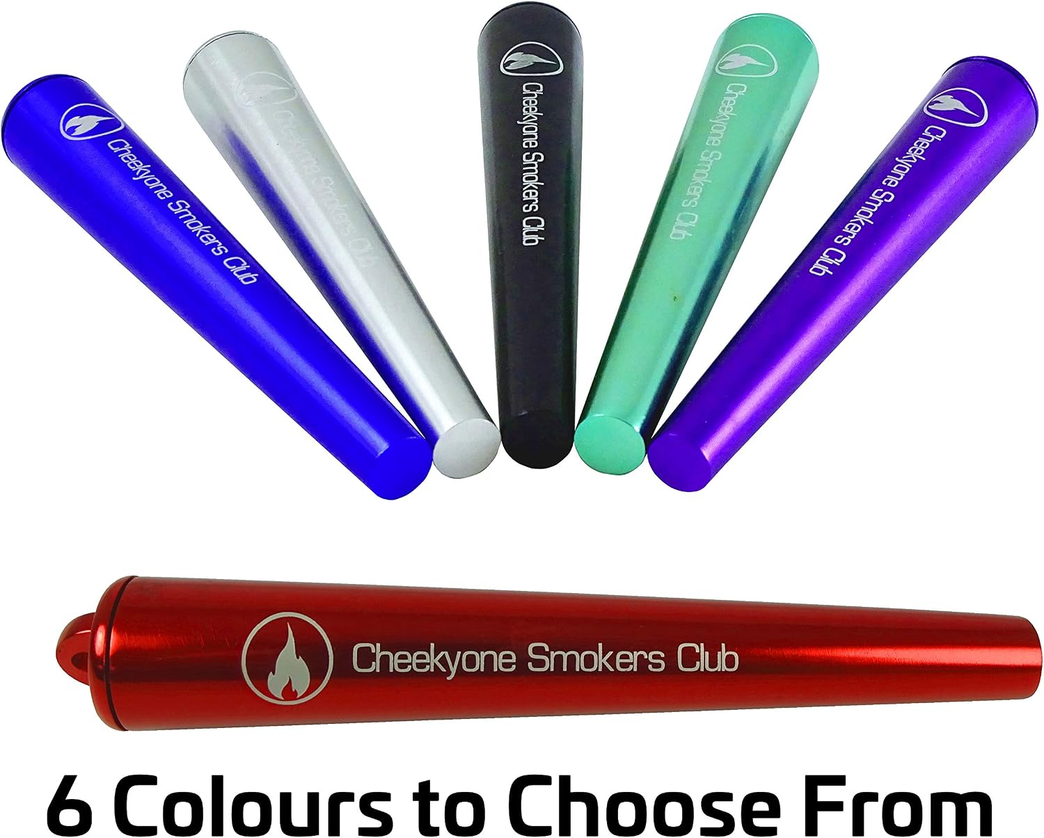 Cheeky One Smokers Club Metal King Size Joint Tube cig case (silver) - Image 4