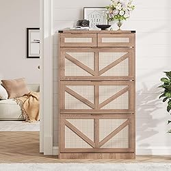 Halitaa Shoe Cabinet with 3 Flip Drawers & 2