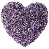 LAIDANLA Amethyst Crushed Stone Crystal Chips Bulk Natural Gemstones Healing Reiki Crystals Mini Quartz Vase Filler Aquarium Gravel 100g