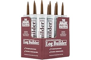 Log Builder Acrylic Latex Chinking Sealant, 10.5 oz Cartridge, Woodtone (Case of 12)