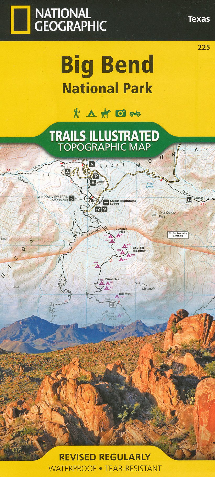 Big Bend National Park Texas 1 133 000 Chisos Mountains 1 27 500 Travel Map Waterproof Gps Compatible Trails Illustrated Amazon Com Books