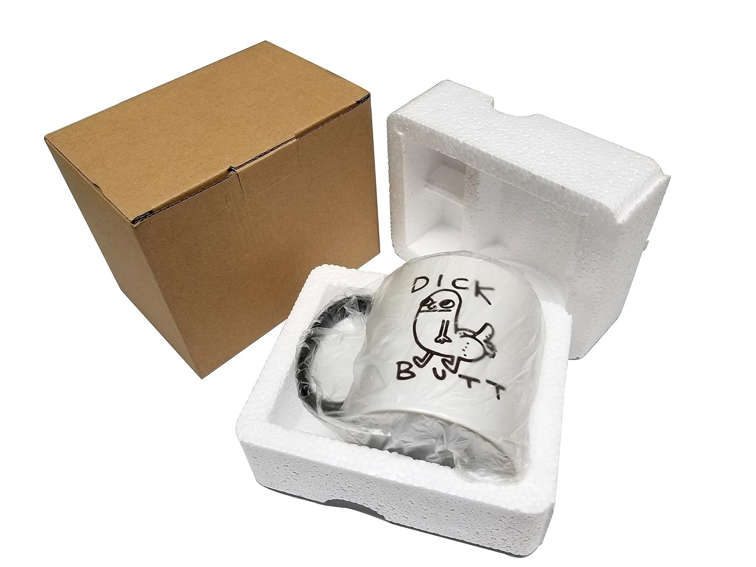 Black Mug/Cup Coffee Ceramic A Grade 11oz DickButt