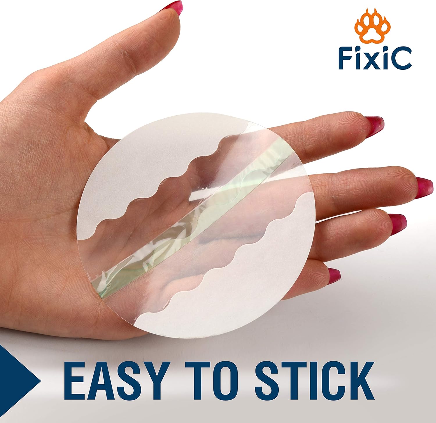 Fixic Freestyle Adhesive Patch 25 PCS – Transparent Patches for Libre, Enlite, Guardian - Pre Cut Back Paper - Best Long Fixation for Your Sensor!: Health & Personal Care
