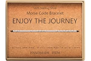 KGBNCIE Morse Code Bracelet for Women Sterling Silver Beads on Silk Cord Secret Message Fuck Friendship Inspirational Encouragement Bracelet Gift for Her