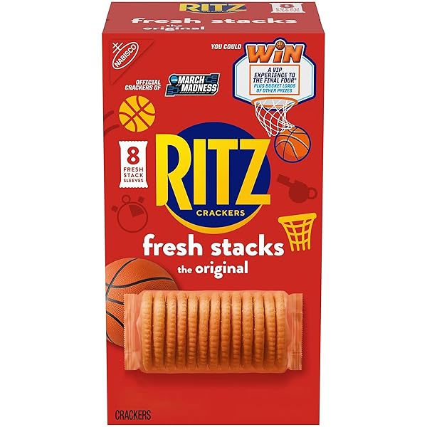 RITZ FRESH STACKS ORIGINAL CRACKERS, TRAVEL SNACKS, 11.8 OZ (8 MULTI SNACK PACKS)
