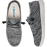 Betrue Women's Lightweight Boat Shoes, Casual Loafers, Slip On Deck Shoes, Breathable Canvas Sneakers