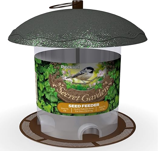 Peckish Secret Garden Volume Bird Seed Feeder Amazon Co Uk