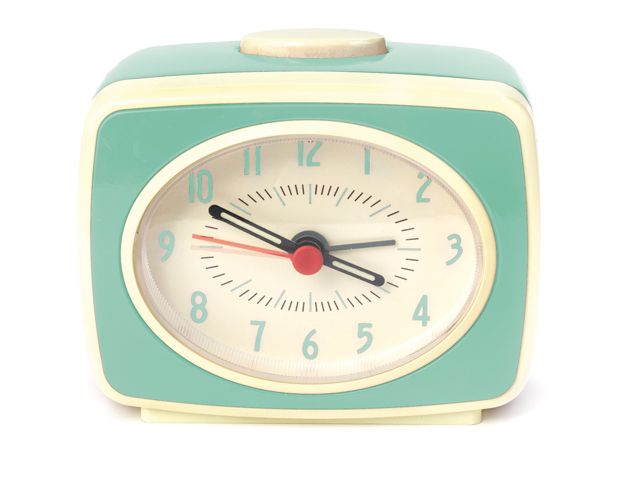 Kikkerland Classic Alarm Clock, Mint