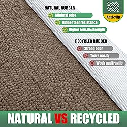 IM HOME Chenille Absorbent Outdoor Doormat 36" x