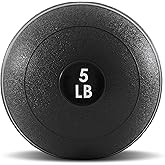 ProsourceFit Slam Medicine Balls 5, 10, 15, 20, 25, 30, 50lbs Smooth and Tread Textured Grip Dead Weight Balls for Strength and Conditioning Exercises, Cardio and Core Workouts