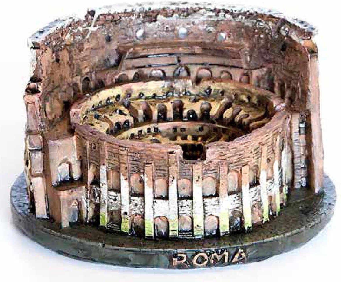 COLOSSEUM 11X9X6(H)CM - Decorate to give a touch of antiquity to your aquarium