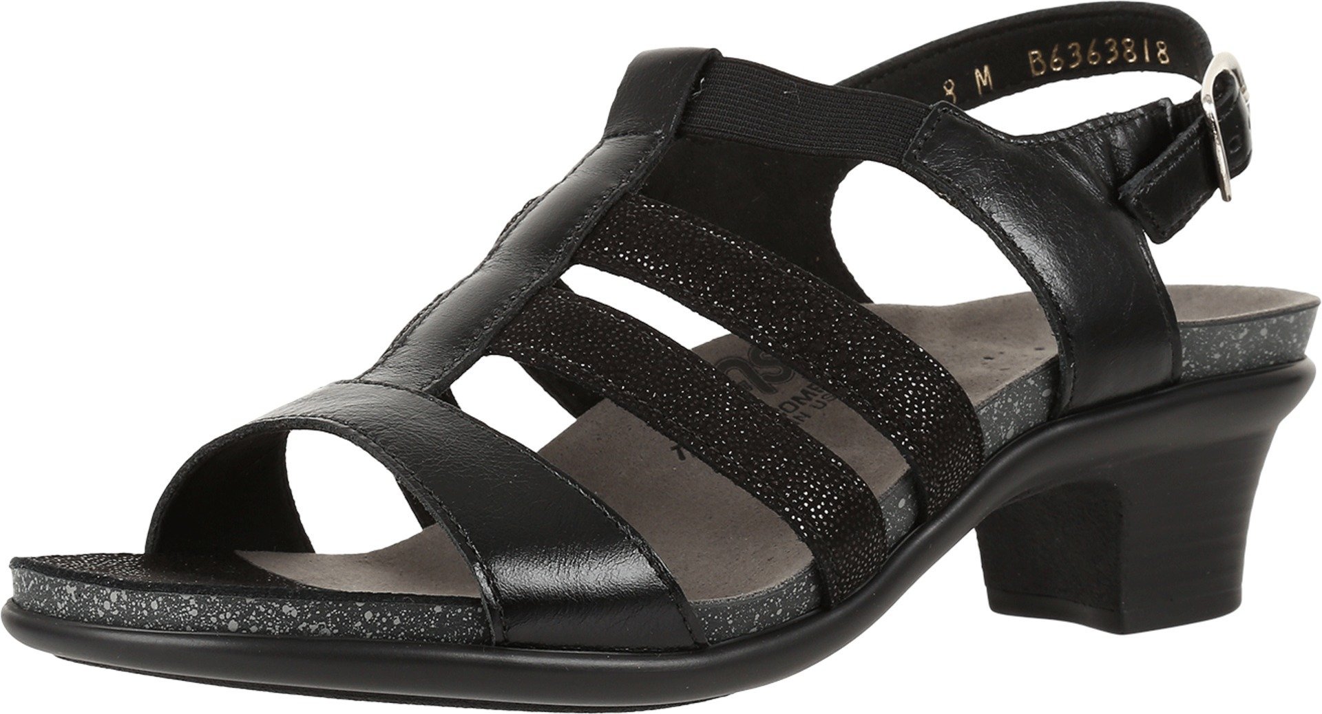 SAS Women's Suntimer Heeled Sandals - Adjustable Ankle Strap Block Heel Sandals For Comfort