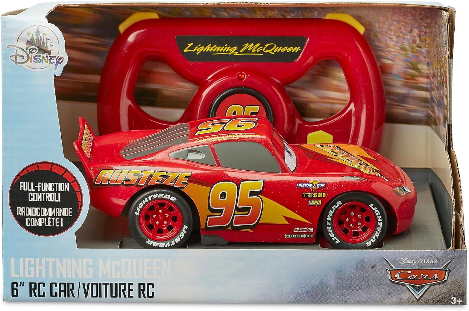 Disney Store Lightning McQueen 6'' Remote Control Car Pixar Cars - Image 5