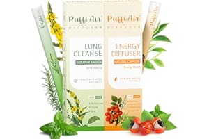PUFFIAIR Herbal Diffuser Bundles (2 Sticks (Orange & Green))