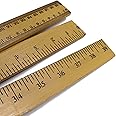 (Pack of 10) 39" Wood Double-Sided Meter Stick Yardstick/Meterstick Ruler 39 Inches 100 Centimeters Thick High Quality Sticks